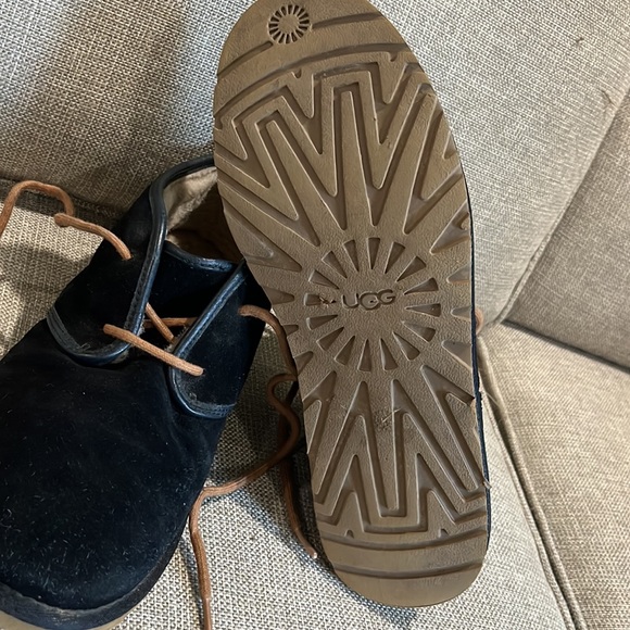 SALE! UGG Boots, Men's Black Suede Chakka Style Size 10, Tie Closure - Picture 10 of 11
